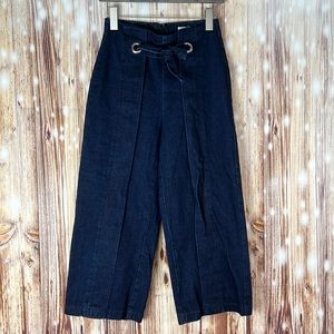 Topshop Moto High Waist Back Zip Dark Wash Jeans 26